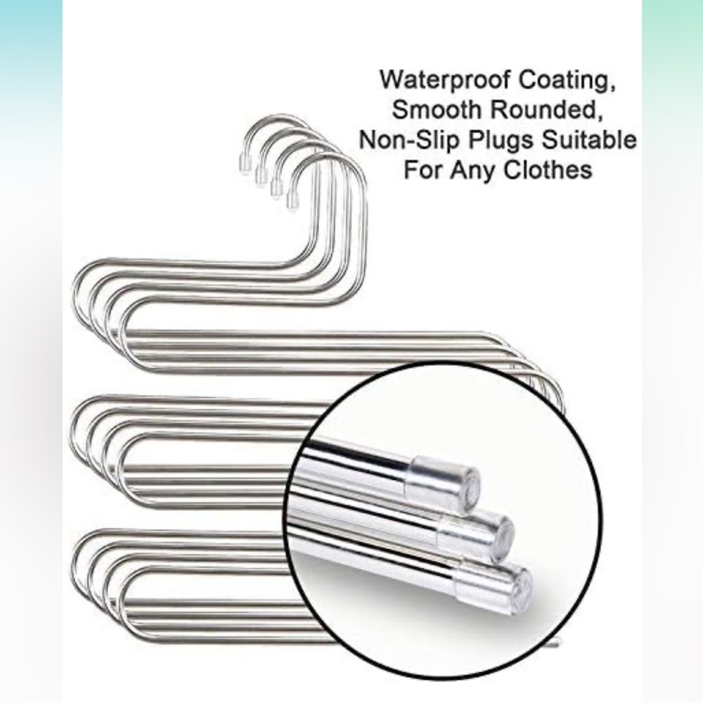 Silver Multi-Tier Closet Organizer Hanger